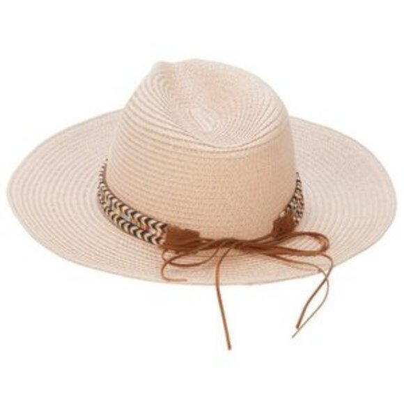 Lulla Collection Women's Woven Braided Rainbow Trim Hat NWT/🆕Ships Fast💨⚡🚚 - Picture 11 of 13